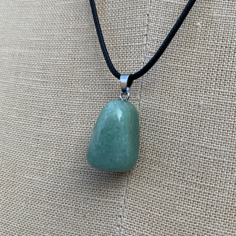 Handmade Genuine Stone Chunk Amulet Necklace - Picture 8 of 15